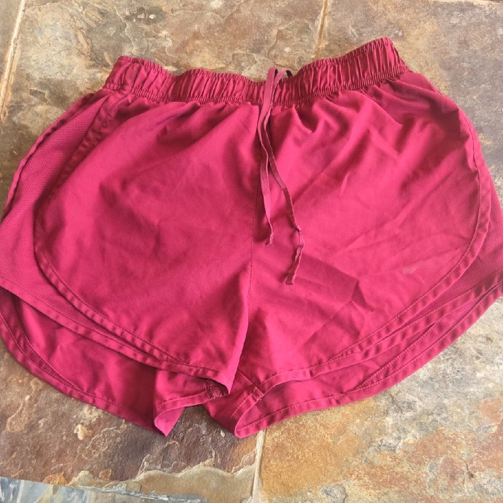 Nike Women's Burgundy Athletic Shorts
